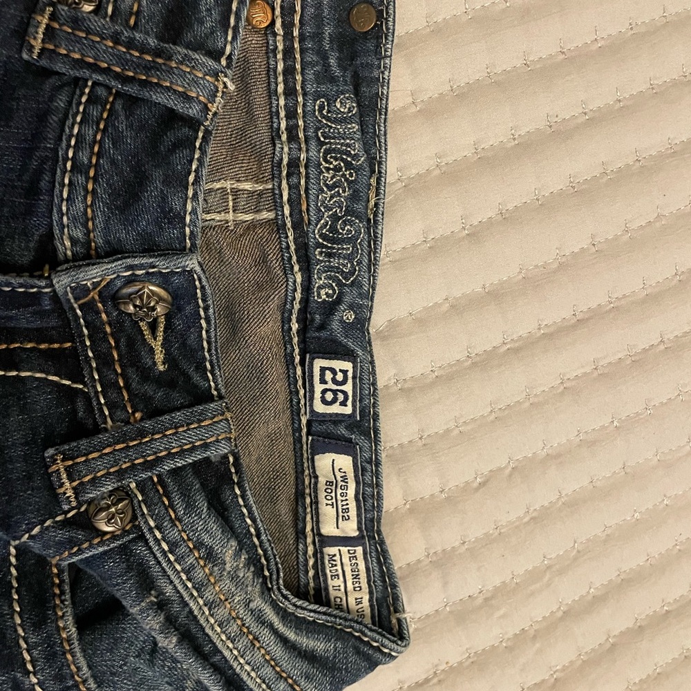 Miss Me Women's Boot Cut Jeans in Blue - Picture 4 of 6
